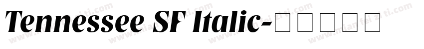 Tennessee SF Italic字体转换